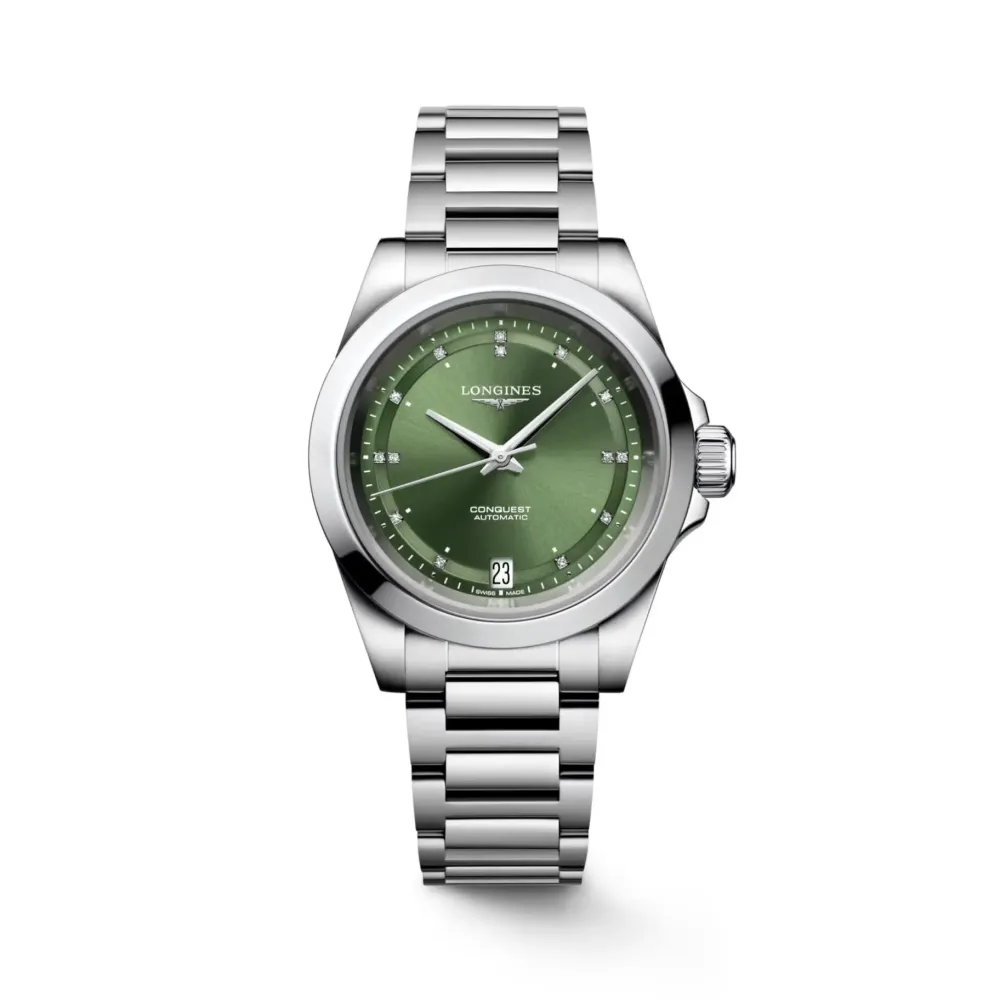 Longines Conquest 34mm L3.430.4.07.6 | Dame Dameure Med Lænke | Dameure I Stål