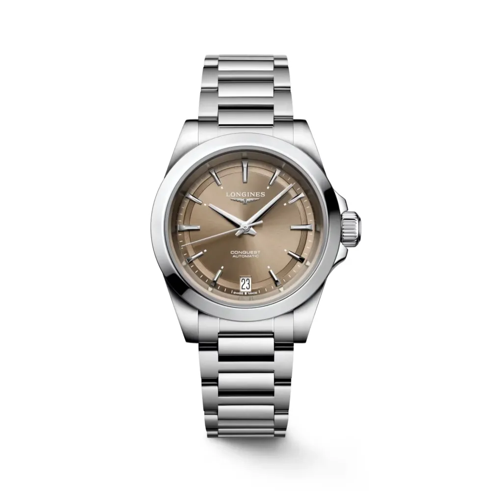 Longines Conquest 34mm L3.430.4.62.6 | Dame Dameure Med Lænke | Dameure I Stål