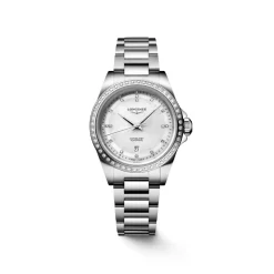 Longines Conquest 30mm L3.320.0.87.6 | Dame Dameure Med Lænke | Dameure I Stål