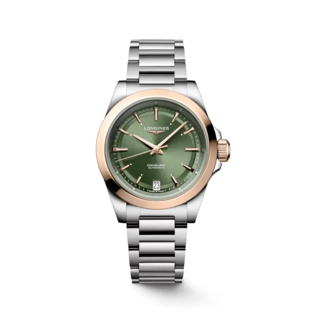 Longines Conquest 34mm L3.430.5.02.6 | Dame Dameure Med Lænke | Dameure I Stål