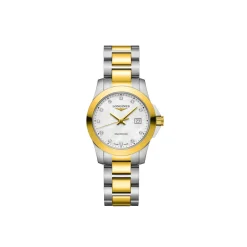 Longines Conquest 29,5mm L3.376.3.87.7 | Dame Dameure Med Lænke | Dameure I Bicolor
