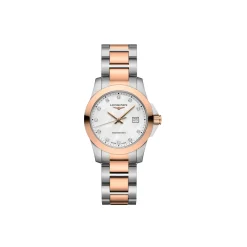 Longines Conquest 29,5mm L3.376.3.88.7 | Dame Dameure Med Lænke | Dameure I Bicolor