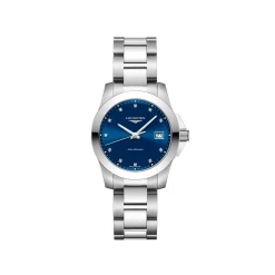 Longines Conquest 34mm L3.377.4.97.6 | Dame Dameure Med Lænke | Dameure I Stål