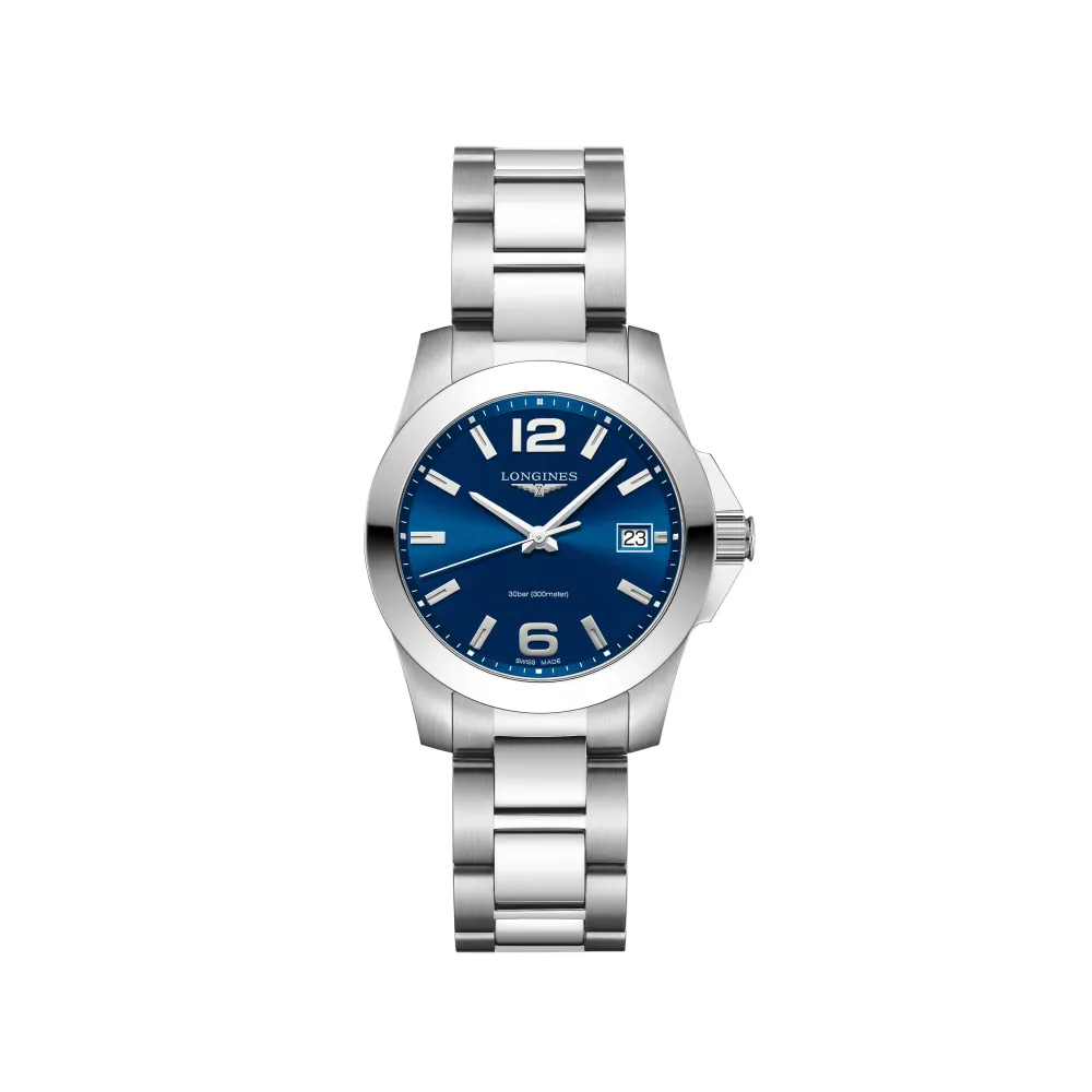 Longines Conquest 34mm L3.377.4.96.6 | Dame Dameure Med Lænke | Dameure I Stål