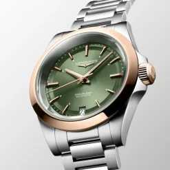 Longines Conquest 34mm L3.430.5.02.6 | Dame Dameure Med Lænke | Dameure I Stål