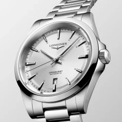 Longines Conquest 41mm L3.830.4.72.6 | Herreure Med Lænke | Herreure I Stål
