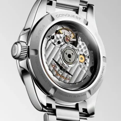 Longines Conquest 34mm L3.430.4.87.6 | Dame Dameure I Stål | Dameure Med Lænke