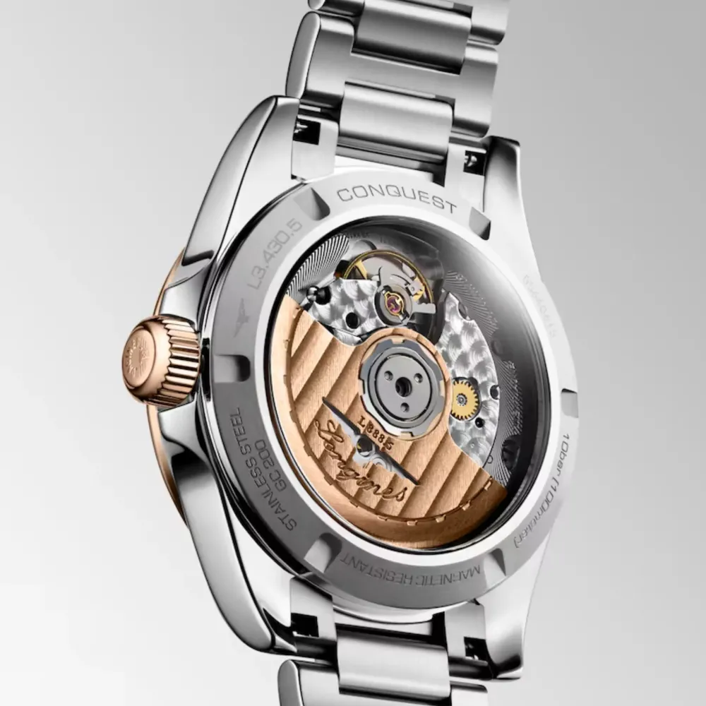 Longines Conquest 34mm L3.430.5.02.6 | Dame Dameure Med Lænke | Dameure I Stål