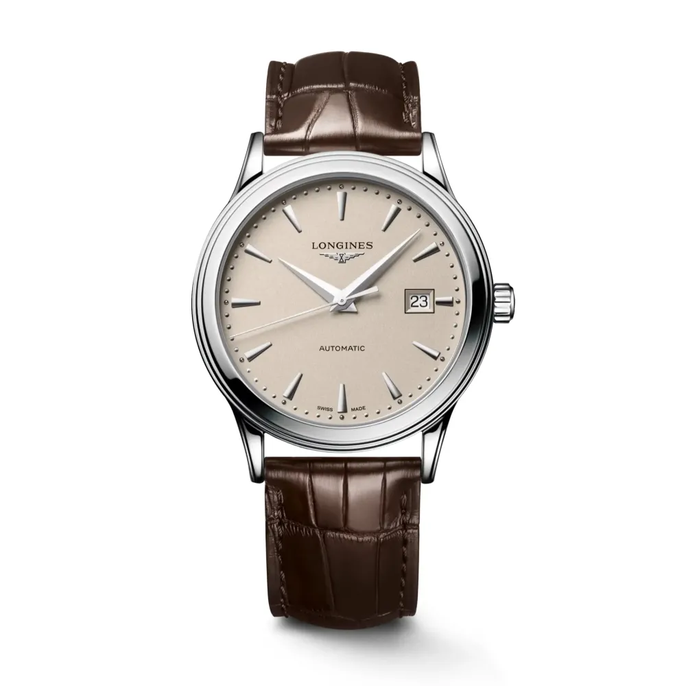 Longines Flagship 40mm L4.984.4.79.2 | Herreure Med Rem | Herreure I Stål