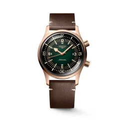 Longines Heritage Legend Diver L3.774.1.50.2 | Herreure Med Rem | Herreure I Gulddouble