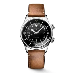 Longines Heritage Legend Diver 39mm L3.764.4.50.0 | Herreure Med Rem | Herreure I Stål