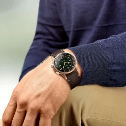 Longines Heritage Legend Diver L3.774.1.50.2 | Herreure Med Rem | Herreure I Gulddouble