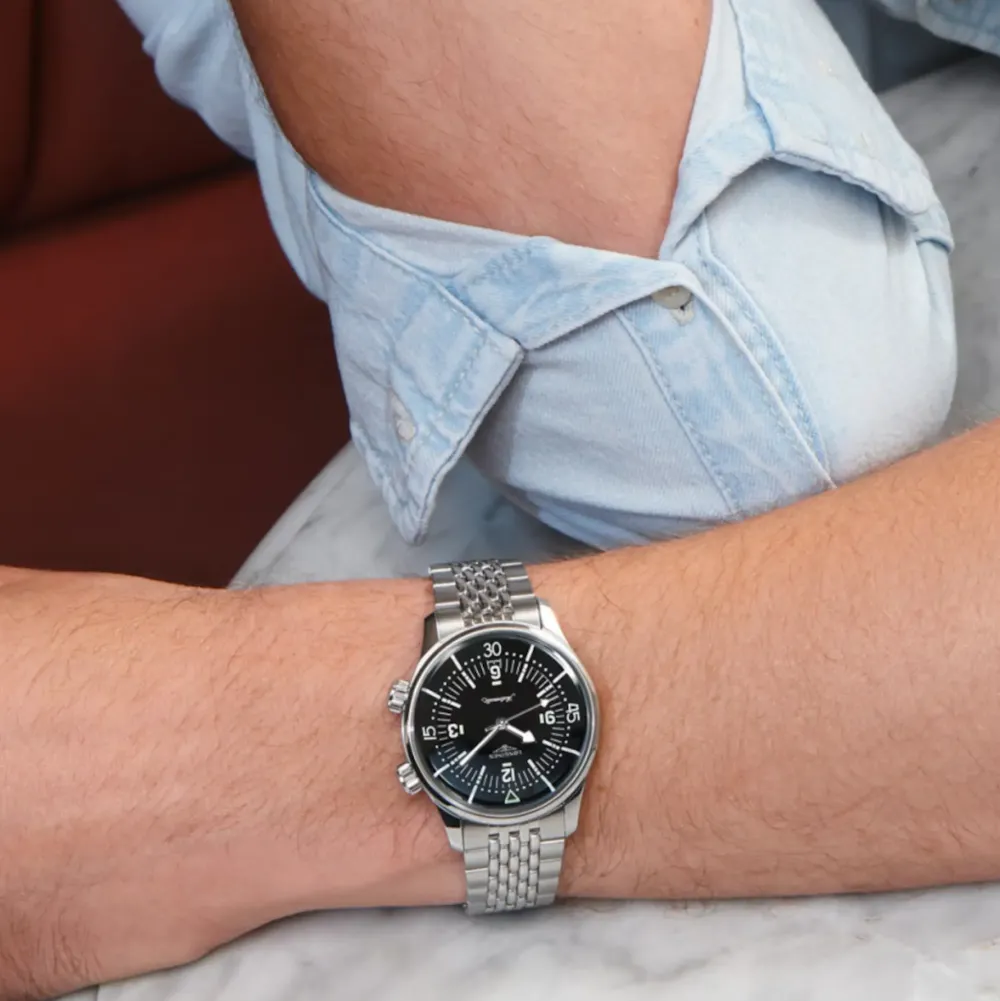 Longines Heritage Legend Diver 39mm L3.764.4.50.7 | Herreure Med Lænke | Herreure I Stål