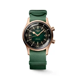 Longines Heritage Legend Diver L3.774.1.50.2 | Herreure Med Rem | Herreure I Gulddouble