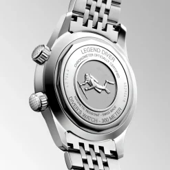 Longines Heritage Legend Diver 39mm L3.764.4.96.6 | Herreure Med Lænke | Herreure I Stål
