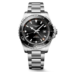 Longines HydroConquest GMT 43mm L3.890.4.56.6 | Herreure Med Lænke | Herreure I Stål