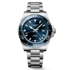 Longines HydroConquest GMT 43mm L3.890.4.96.6 | Herreure Med Lænke | Herreure I Stål