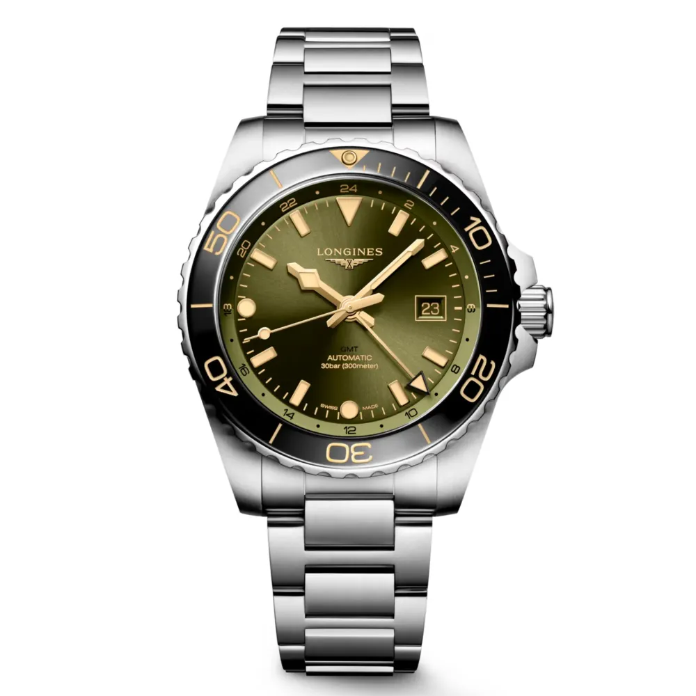 Longines HydroConquest GMT 43mm L3.890.4.06.6 | Herreure Med Lænke | Herreure I Stål