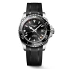 Longines HydroConquest GMT 41mm L3.790.4.56.9 | Herreure Med Rem | Herreure I Stål