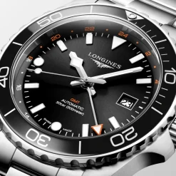 Longines HydroConquest GMT 43mm L3.890.4.56.6 | Herreure Med Lænke | Herreure I Stål