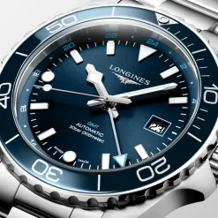 Longines HydroConquest GMT 43mm L3.890.4.96.6 | Herreure Med Lænke | Herreure I Stål