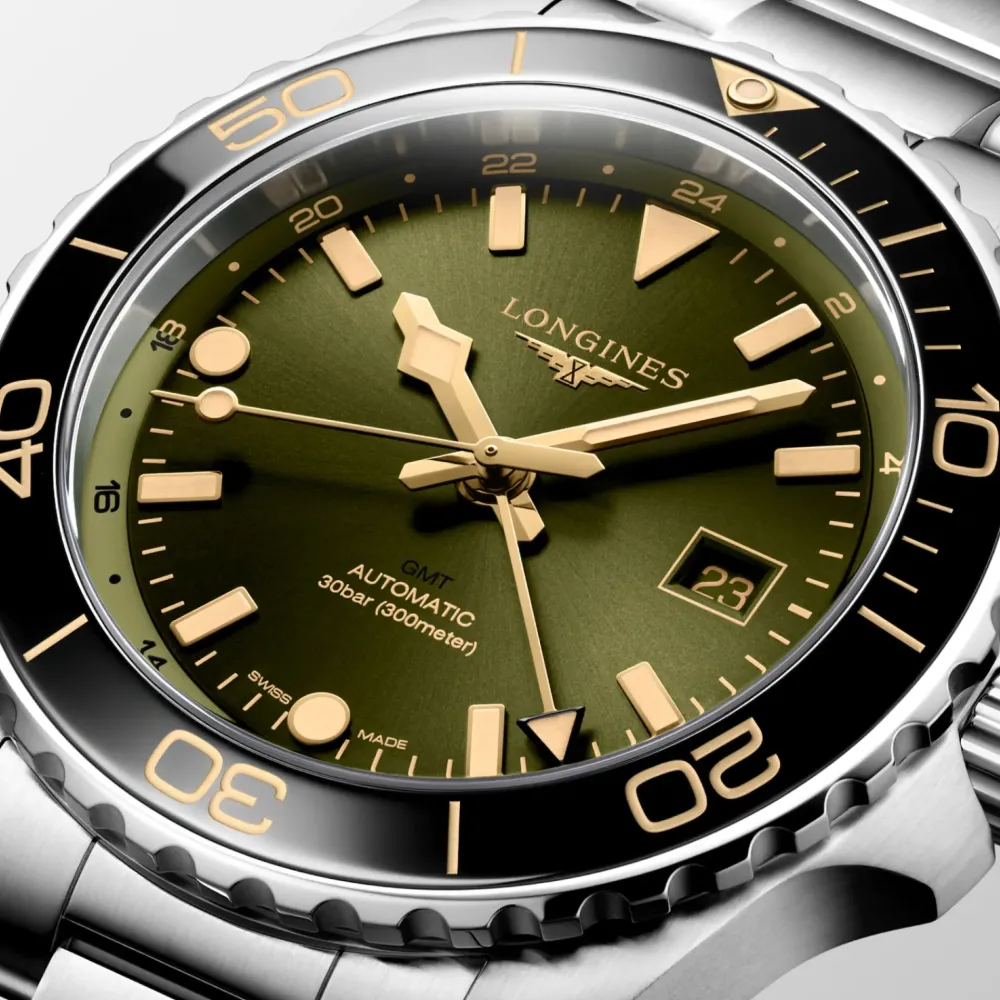Longines HydroConquest GMT 43mm L3.890.4.06.6 | Herreure Med Lænke | Herreure I Stål