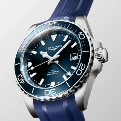 Longines HydroConquest GMT 41mm L3.790.4.96.9 | Herreure Med Rem | Herreure I Stål