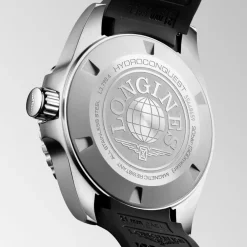 Longines HydroConquest GMT 41mm L3.790.4.56.9 | Herreure Med Rem | Herreure I Stål