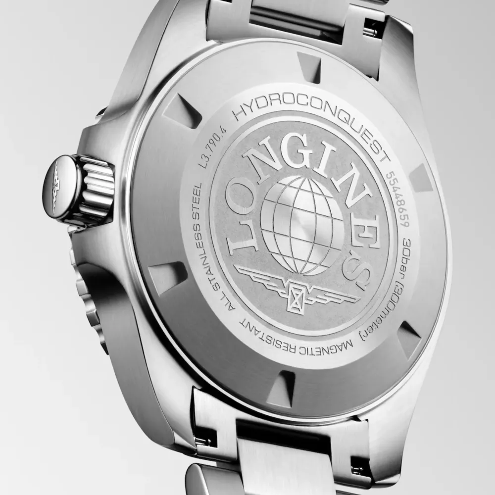 Longines HydroConquest GMT 41mm L3.790.4.56.6 | Herreure Med Lænke | Herreure I Stål