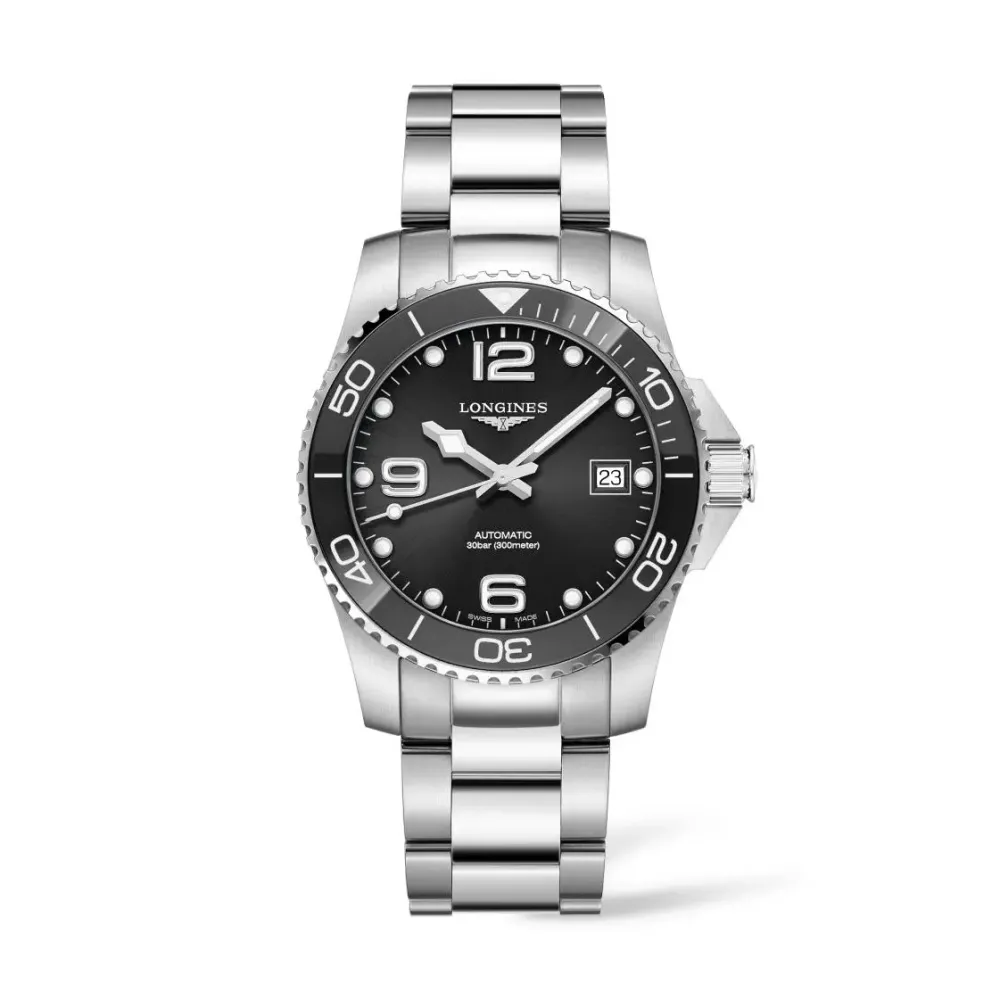Longines HydroConquest 39mm L3.780.4.56.6 | Herreure I Stål | Herreure Med Lænke