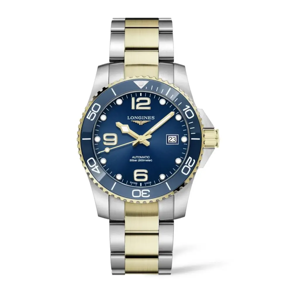 Longines HydroConquest 41mm L3.781.3.96.7 | Herreure Med Lænke | Herreure I Bicolor