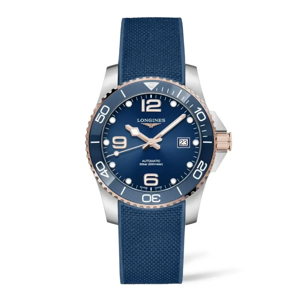 Longines HydroConquest 41mm L3.781.3.98.9 | Herreure Med Rem | Herreure I Bicolor