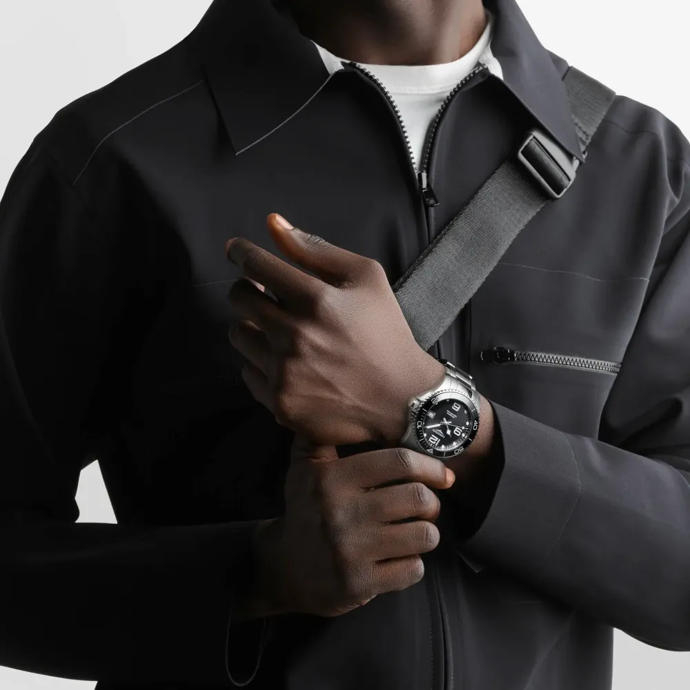Longines HydroConquest 39mm L3.780.4.56.6 | Herreure I Stål | Herreure Med Lænke
