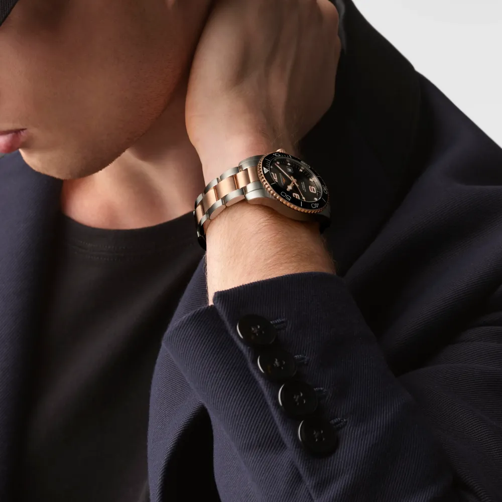 Longines HydroConquest 41mm L3.781.3.58.7 | Herreure Med Lænke | Herreure I Bicolor