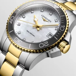 Longines HydroConquest 32mm L3.370.3.87.6 | Dame Dameure Med Lænke | Dameure I Bicolor