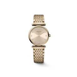 Longines La Grande Classique 24mm L4.209.1.90.8 | Dame Dameure Med Lænke | Dameure I Gulddouble