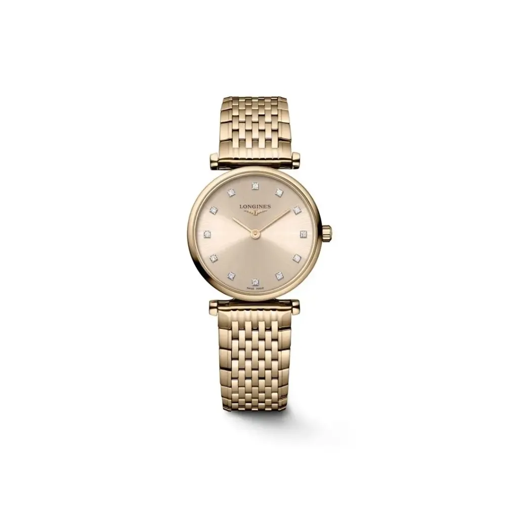 Longines La Grande Classique 24mm L4.209.1.90.8 | Dame Dameure Med Lænke | Dameure I Gulddouble