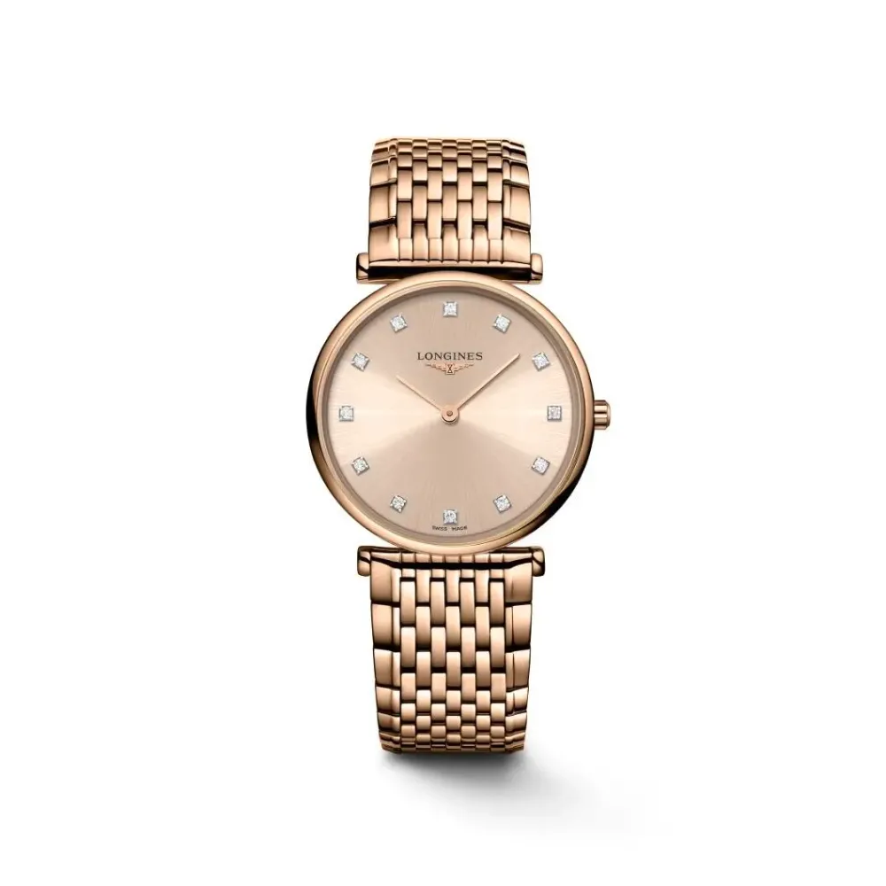 Longines La Grande Classique 29mm L4.512.1.90.8 | Dame Dameure Med Lænke | Dameure I Gulddouble