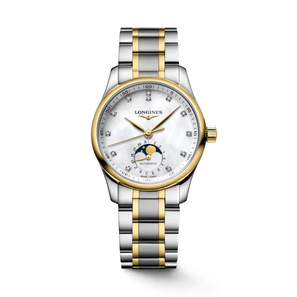 Longines Master Collection 34mm L2.409.5.87.7 | Dame Dameure Med Lænke | Dameure I Bicolor