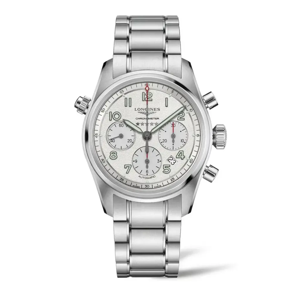 Longines Spirit 42mm L3.820.4.73.6 | Herreure I Stål | Herreure Med Lænke