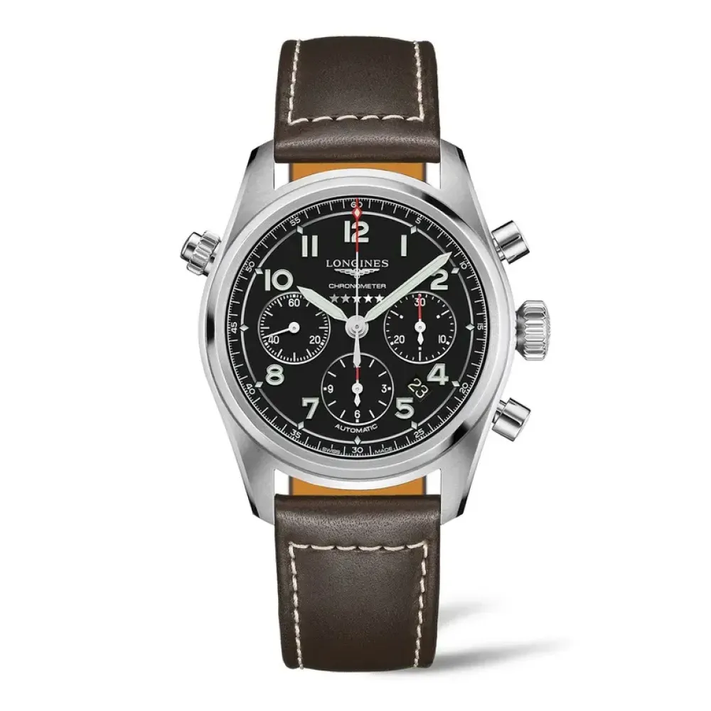 Longines Spirit 42mm L3.820.4.53.0 | Herreure Med Rem | Herreure I Stål