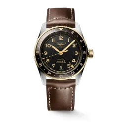 Longines Spirit Zulu Time 39mm L3.802.5.53.2 | Herreure Med Rem | Herreure I Bicolor
