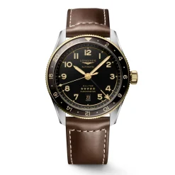 Longines Spirit Zulu Time 42mm L3.812.5.53.2 | Herreure Med Rem | Herreure I Stål