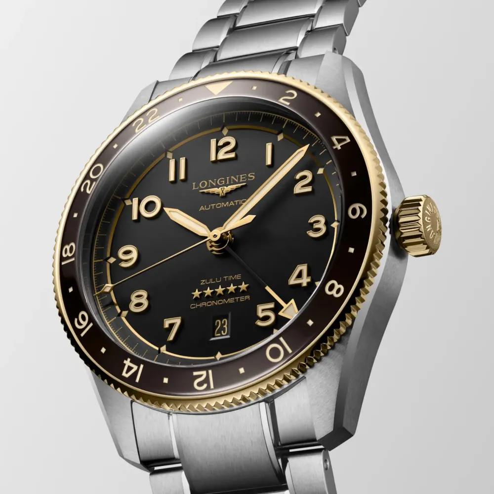 Longines Spirit Zulu Time 42mm L3.812.5.53.6 | Herreure Med Lænke | Herreure I Stål