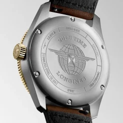 Longines Spirit Zulu Time 42mm L3.812.5.53.2 | Herreure Med Rem | Herreure I Stål