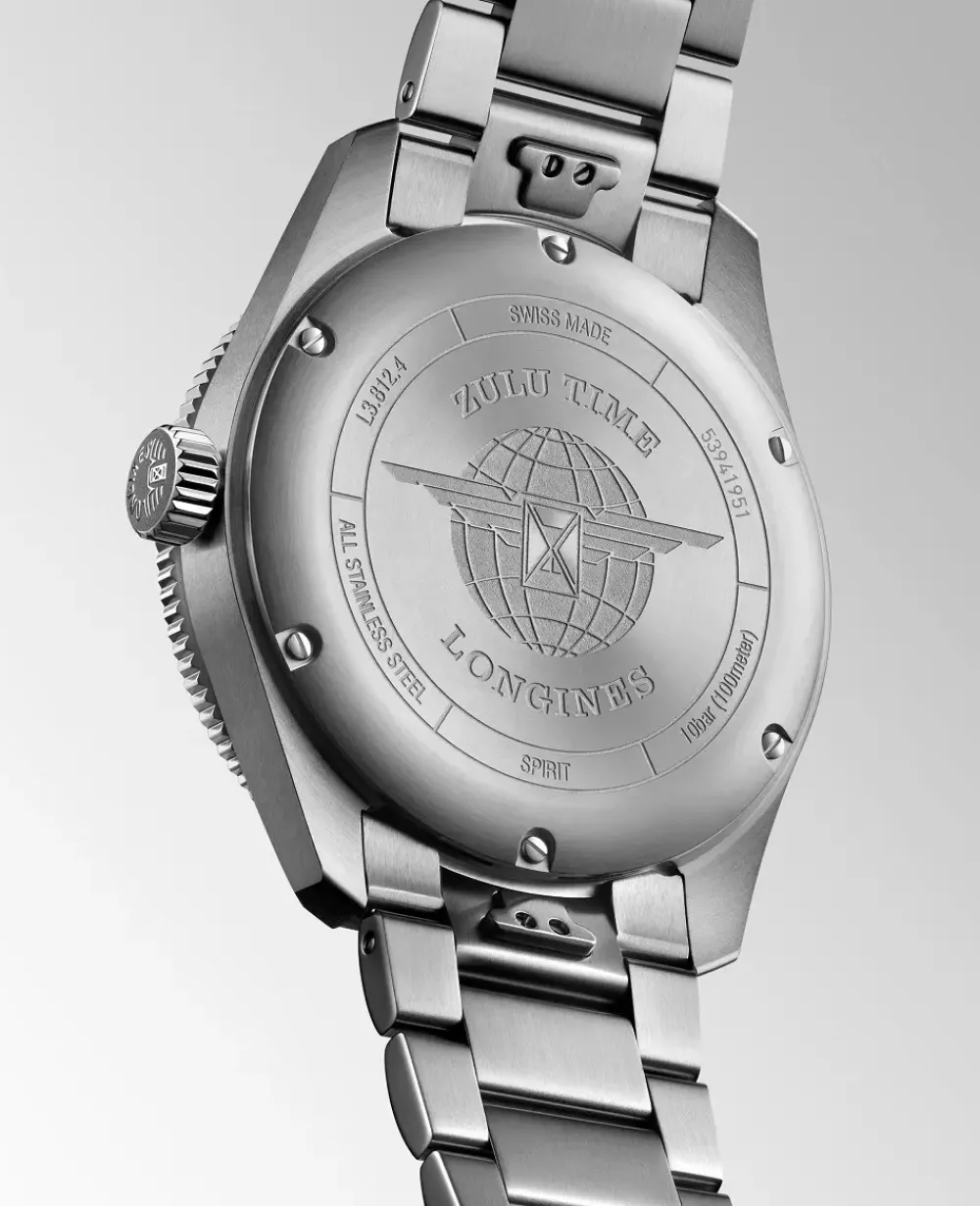 Longines Spirit Zulu Time 42mm L3.812.4.53.6 | Herreure Med Lænke | Herreure I Stål