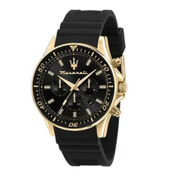 Maserati ure Maserati Sfida 44mm R8871640001 | Herreure Med Rem | Herreure I Gulddouble