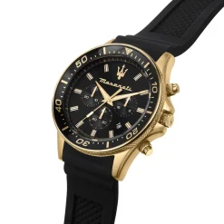 Maserati ure Maserati Sfida 44mm R8871640001 | Herreure Med Rem | Herreure I Gulddouble