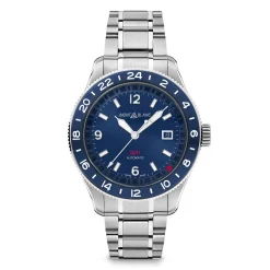 Mont Blanc 1858 GMT 42mm 129616 | Herreure Med Lænke | Herreure I Stål