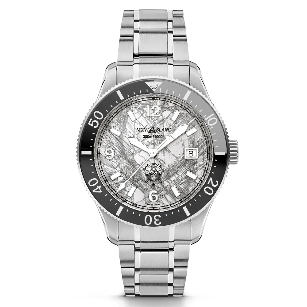 Mont Blanc 1858 Iced Sea Automatic 41mm 130793 | Herreure Med Lænke | Herreure I Stål